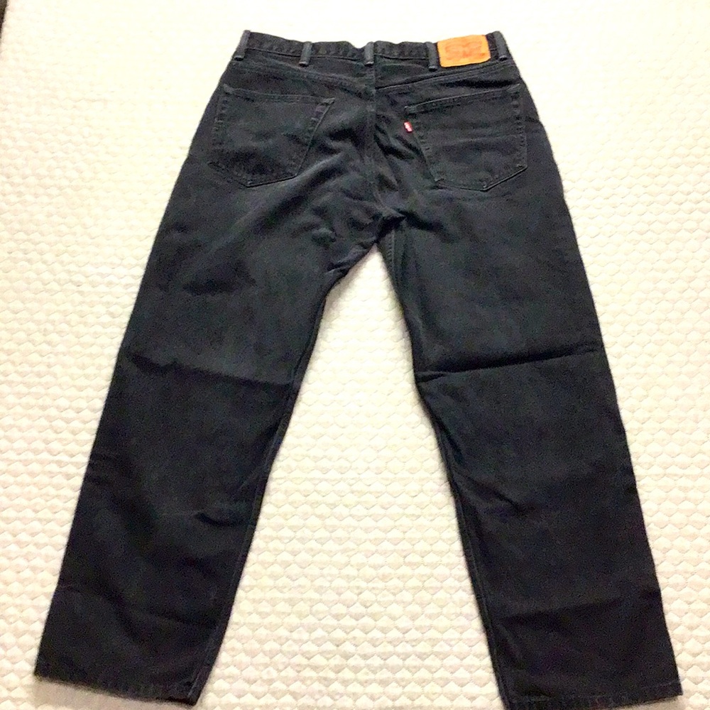 Levi’s 550 Men’s 36x32 Black Straight Leg Jeans (tag size 38/34) - Picture 5 of 5